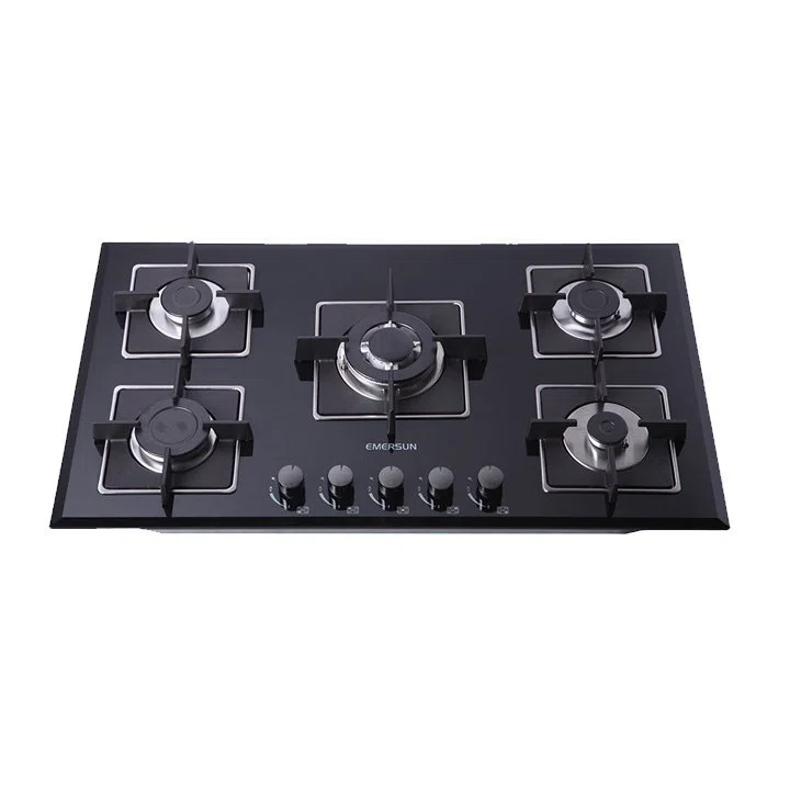 اجاق گاز رومیزی  شیشه ای 5 شعله امرسان مدل EM5HGMC