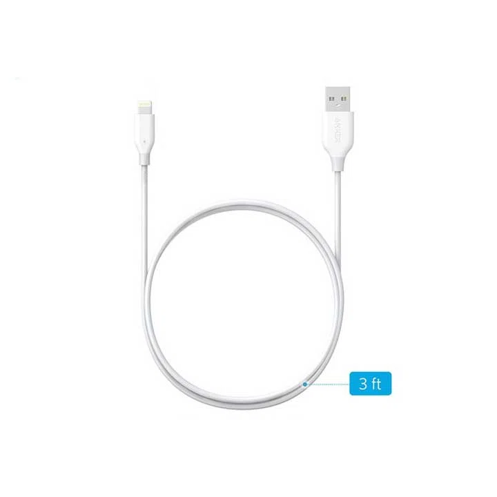 کابل تبدیل USB به لایتنینگ انکر مدل A8111 PowerLine به طول 90 سانتی متر