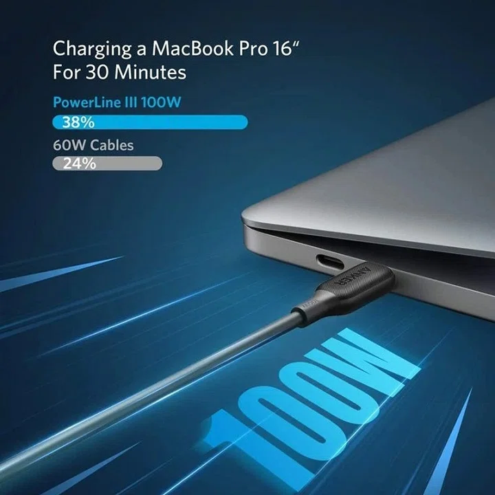 کابل USB-C انکر مدل A 8856 طول 1.8 متر