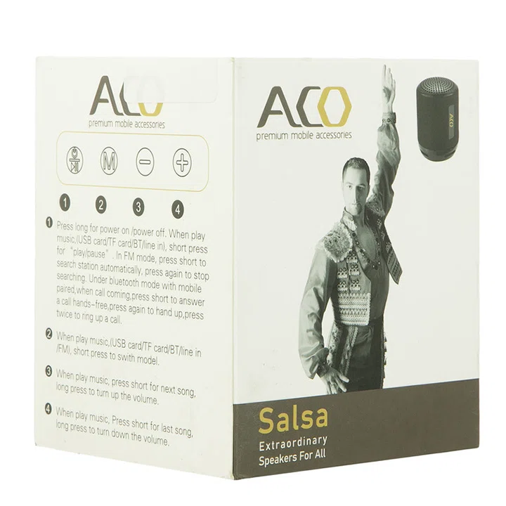 اسپیکر بلوتوثی آکو مدل Aco-Salsa