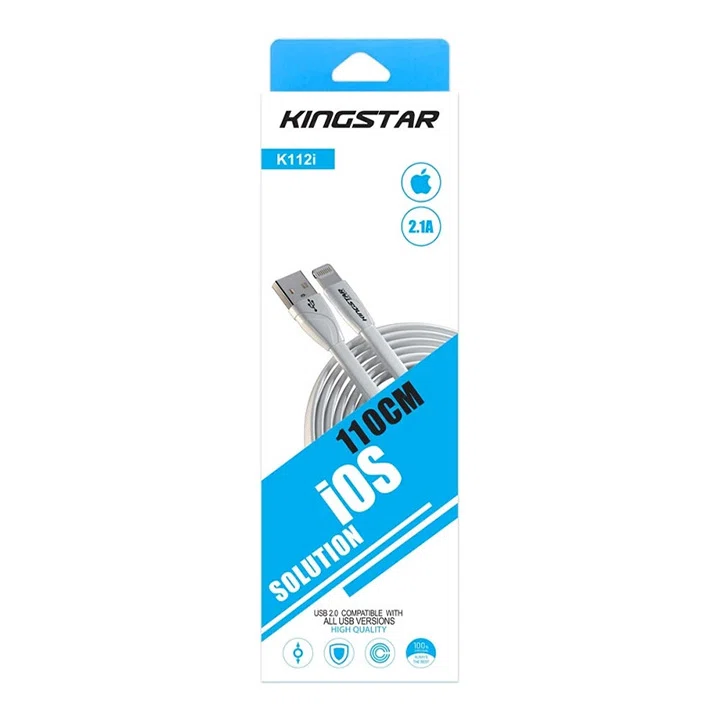 کابل USB به لایتنینگ کینگ استار مدل K112i طول 1.1 متر