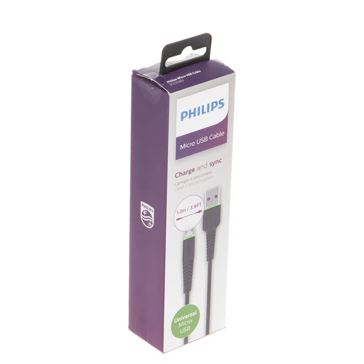 کابل تبدیل USB به MicroUSB فیلیپس مدل DLC1530U طول 120