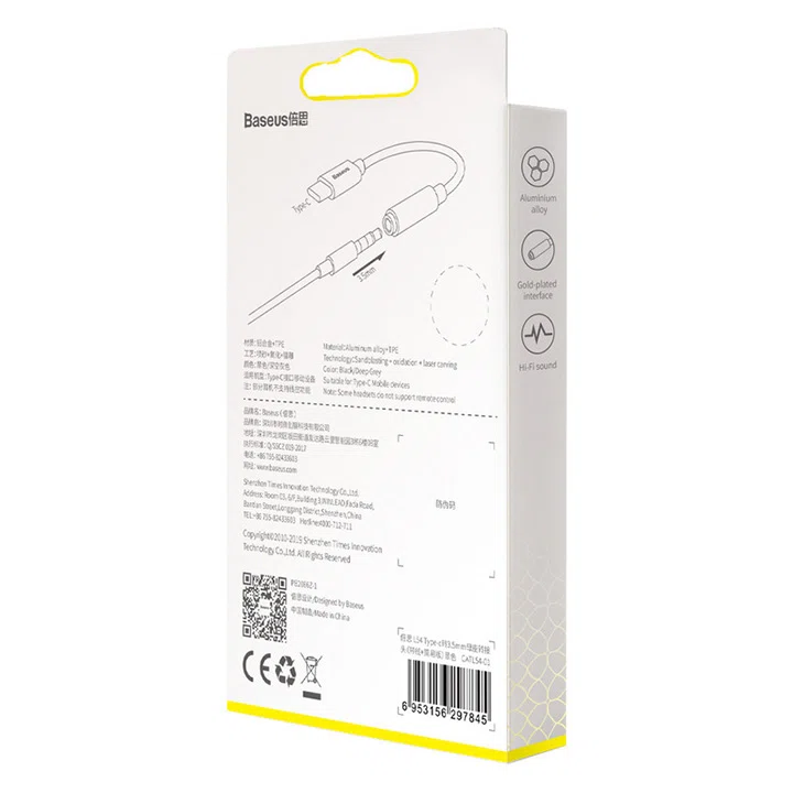 مبدل USB-C به AUX مدل Baseus CATL54-01