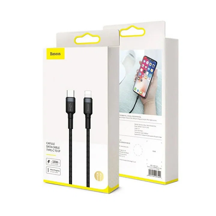 کابل تبدیل type-c به lightning بیسوس مدل catlklf-g1 طول 100 cm