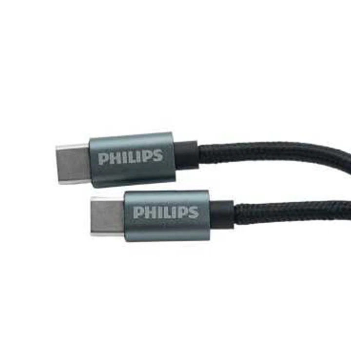 کابل تبدیل usb-c به usb-c فیلیپس مدل dlc5533 طول 1 متر