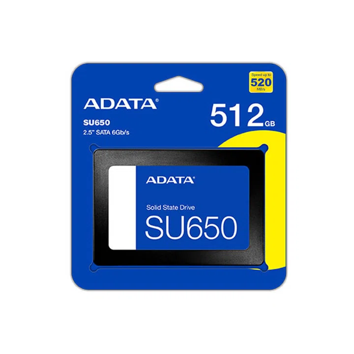 حافظه ssd ای دیتا su650 ظرفیت 512 گیگابایت