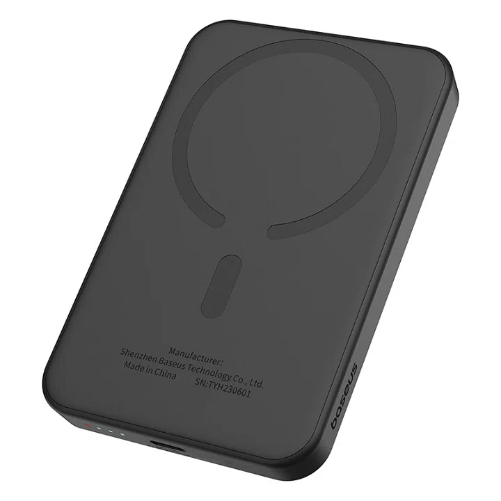پاوربانک باسئوس مدل Magnetic Mini (Slim and Compact) ظرفیت 5000 میلی آمپر ساعت