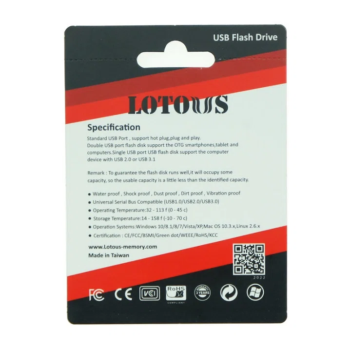 فلش مموری ظرفیت 64 گیگابایت لوتوس مدل L816