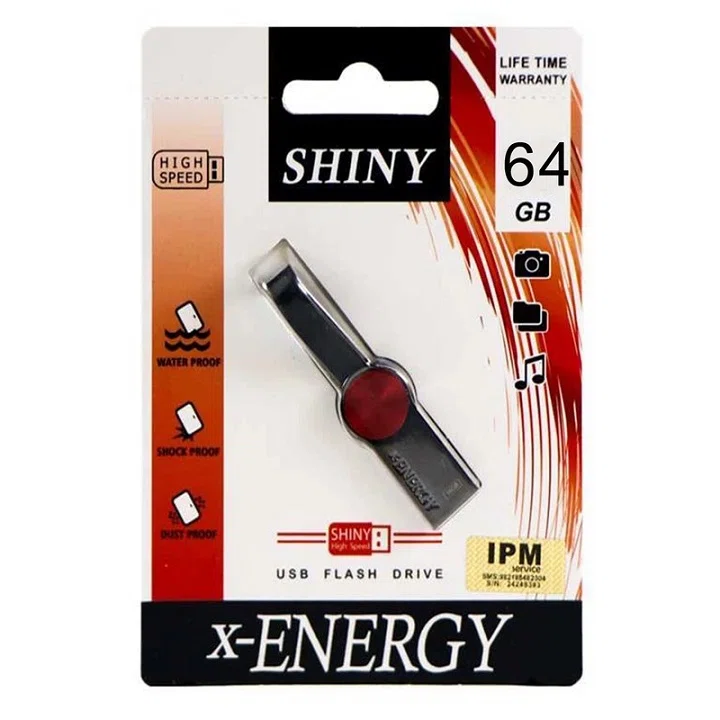 فلش مموری 64 گیگابایتی ایکس-انرژی مدل SHINY