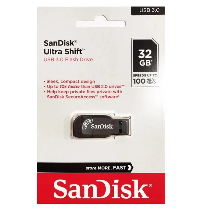 فلش مموری 32 گیگابایت سن دیسک مدل ULTRA SHIFT CZ410