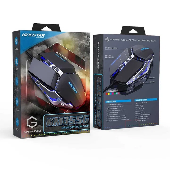 ماوس گیمینگ باسیم کینگ استار مدل KM355G