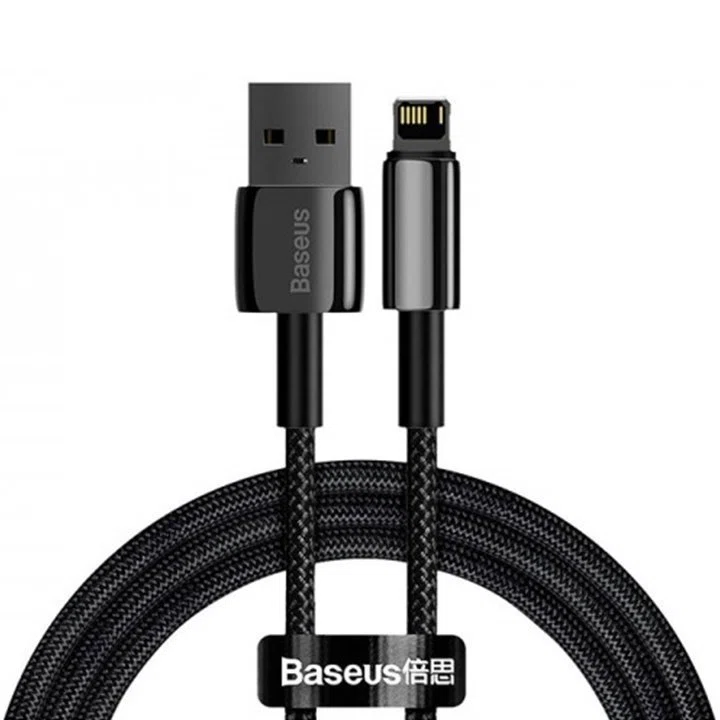 کابل تبدیل usb به lightning بیسوس مدل tungsten gold fast charging calwj01 طول 1 متر