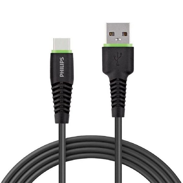 کابل تبدیل USB به Type-C فیلیپس مدل DLC1530C طول 1.2 متر