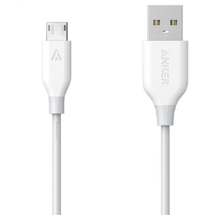 کابل تبدیل USB به microUSB انکر مدل A8132 PowerLine طول 0.9 متر