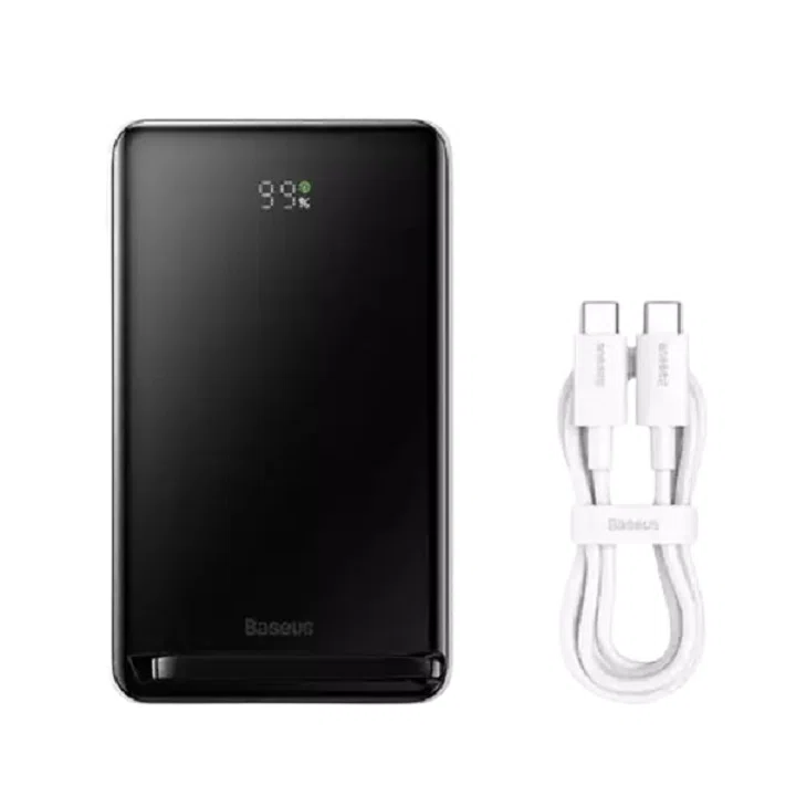 پاور بانک مغناطیسی بیسوس 20 واتی مدل Baseus Magnetic Bracket Wireless Fast Charge PPCX0002 ظرفیت 10000 میلی آمپر ساعت