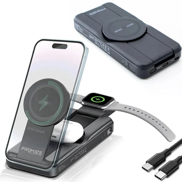پاوربانک پرومیت مدل POWERPACK-FOLD ظرفیت 10000 میلی آمپر ساعت