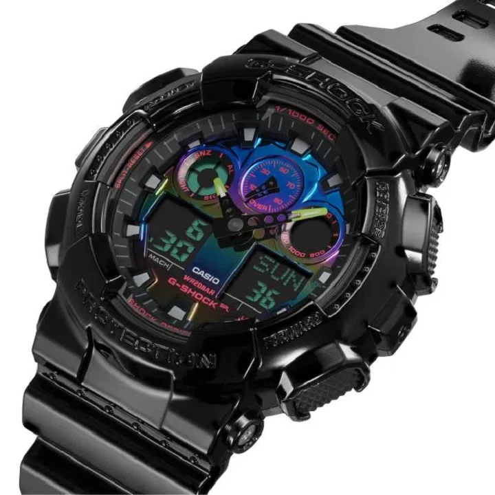 ساعت مچی اسپرت جی شاک کاسیو مدل G-SHOCK GA-100RGB-1ADR