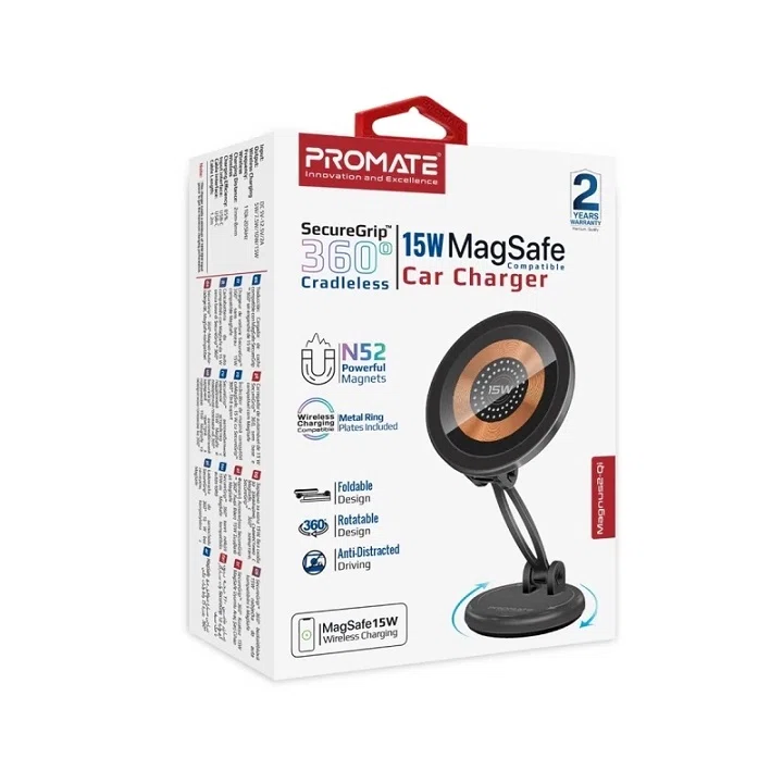 شارژر بی‌سیم پرومیت مدل MAGNUS2-QI