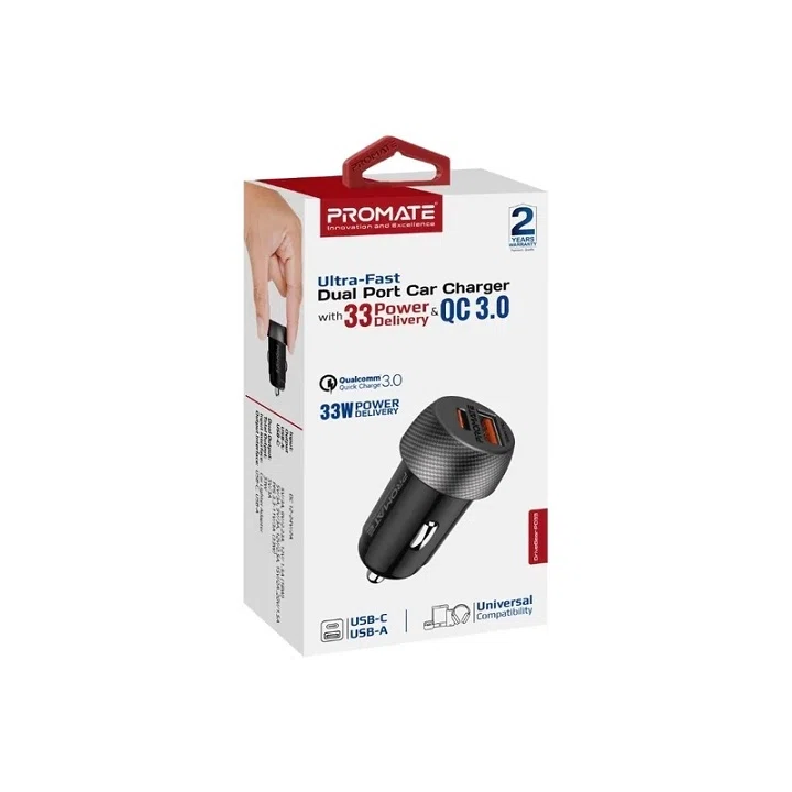 شارژر فندکی 33 وات پرومیت مدل DriveGear-PD33
