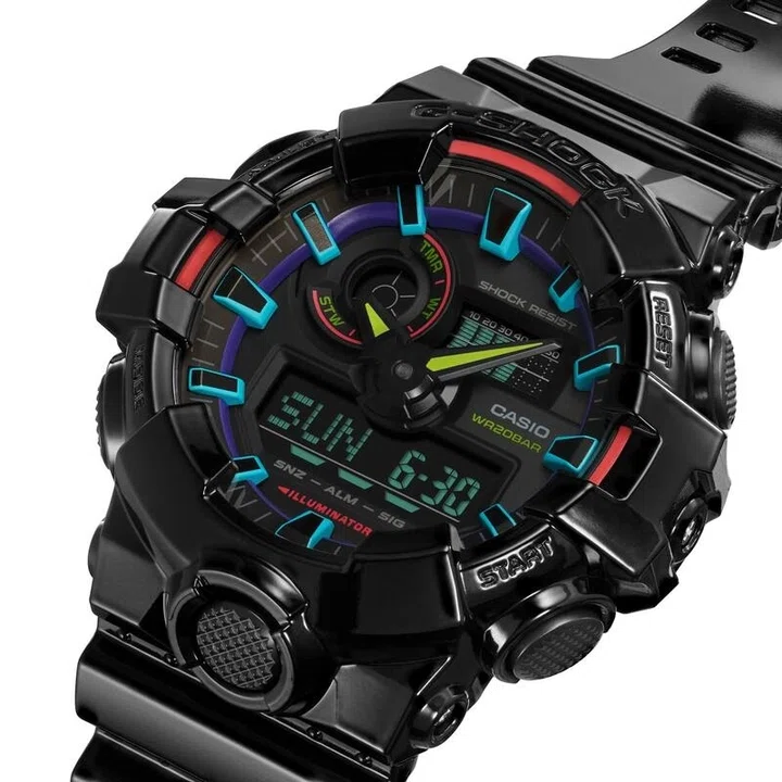 ساعت مچی مردانه کاسیو G-SHOCK مدل GA-700RGB-1ADR