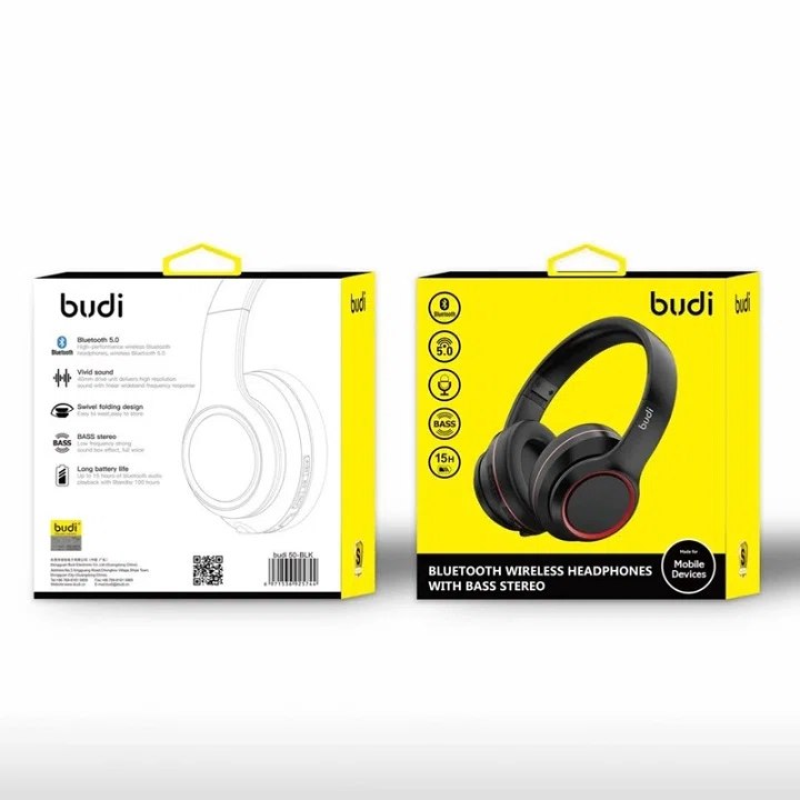 هدفون بلوتوثی بودی مدل Budi EP50B