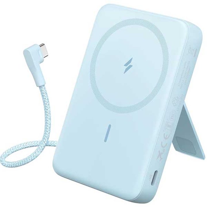 پاوربانک 10000 میلی‌ آمپری انکر 30 وات مدل Anker Zolo Magnetic Power Bank A1685