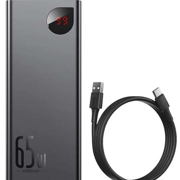 پاوربانک 20000 میلی‌آمپر 65W بیسوس مدل Baseus Adaman PPIMDA Digital Display PPIMDA-D