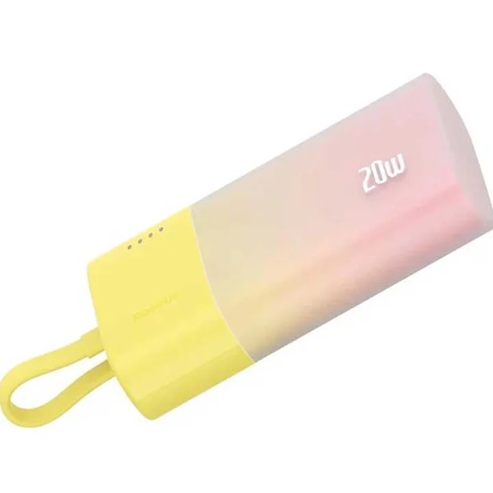 پاوربانک 5200 میلی آمپر باسئوس 20 وات مدل Baseus Popsicle Fast Charging Power Bank IP Edition