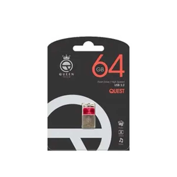 فلش مموری 64 گیگابایت کویین تک مدل Queen Tech Quest 3.2