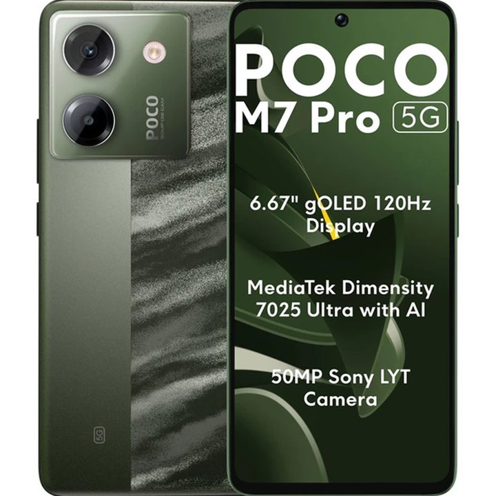 گوشی موبایل شیائومی Poco M7 Pro 5G ظرفیت 256 رم 8 گیگابایت