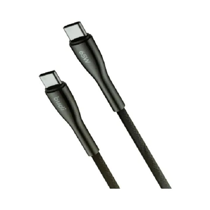 کابل شارژ کنفی ‌USB-C به ‌USB-C بودی مدل Budi DC129TT12B