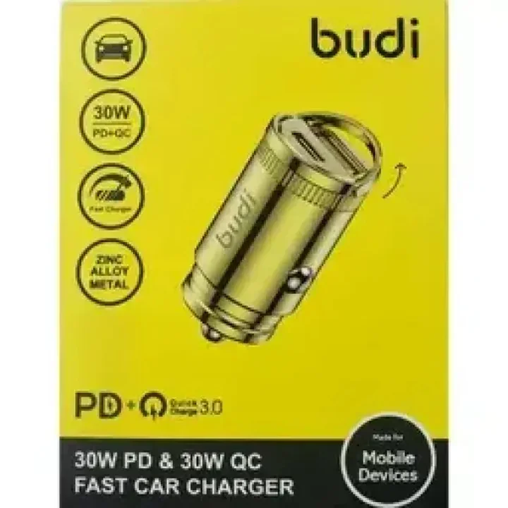 شارژر فندکی 30 وات بودی مدل Budi CC630G