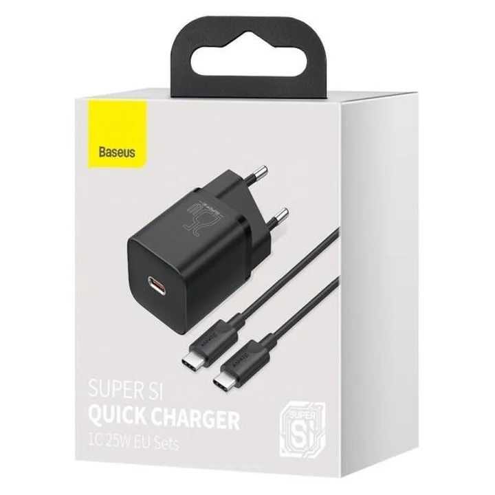 شارژر دیواری 25 واتی باسئوس مدل Baseus Super Si 1C EU