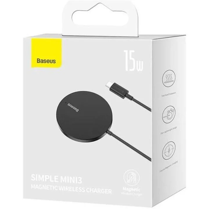 شارژر دیواری 40 وات باسئوس مدل Simple Mini3 Magnetic CCJJ040001