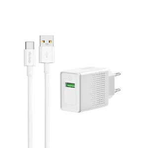 شارژر دیواری 18W مک دودو مدل CH-5750 به همراه کابل USB به Type-c