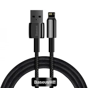 کابل تبدیل usb به lightning بیسوس مدل tungsten gold fast charging calwj01 طول 1 متر