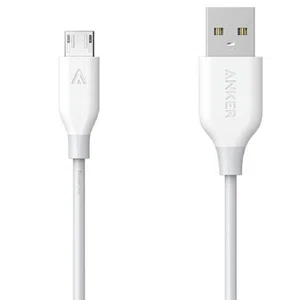 کابل تبدیل USB به microUSB انکر مدل A8132 PowerLine طول 0.9 متر